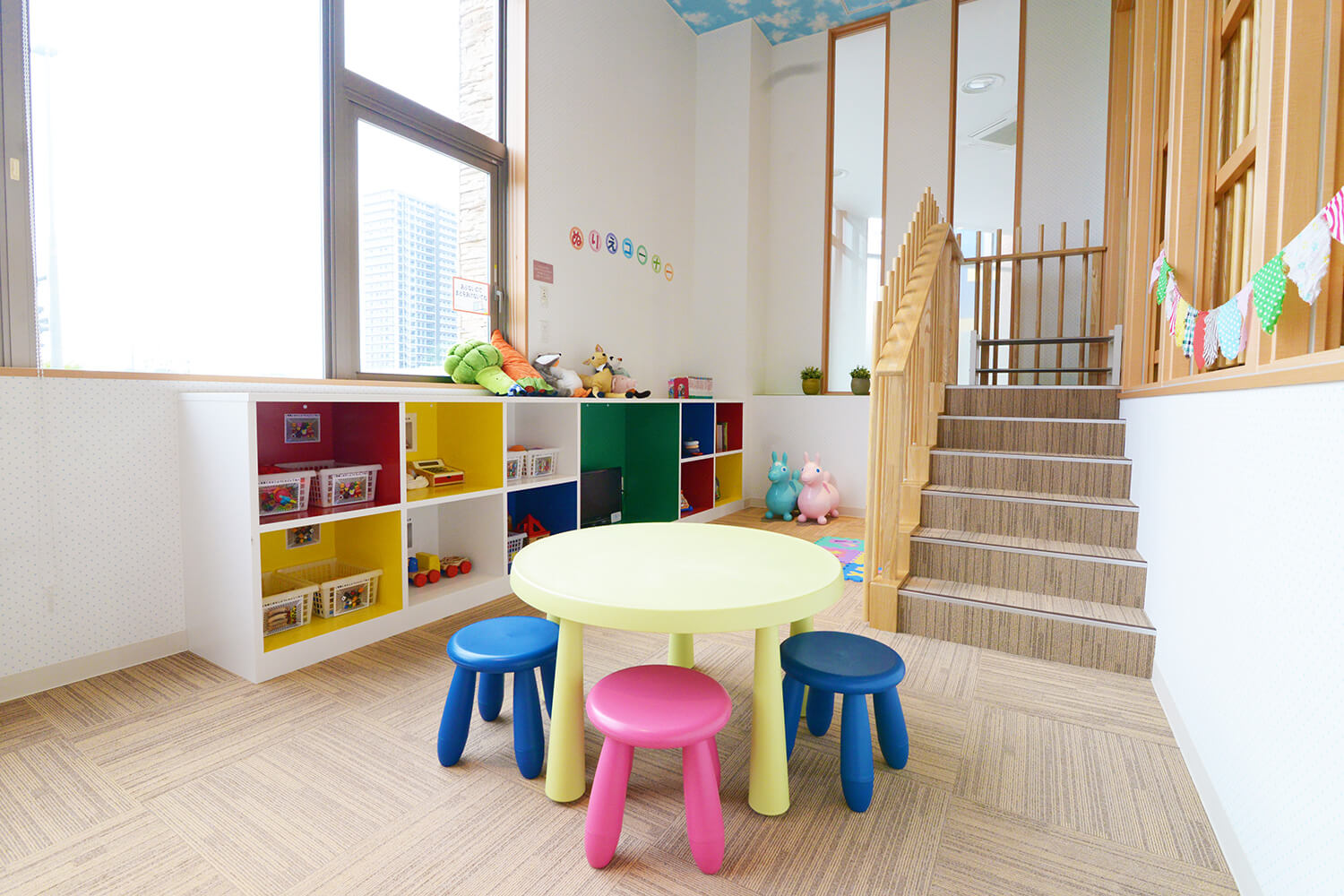 お子さまの不安を和らげ、通いたくなるような環境が整っています
