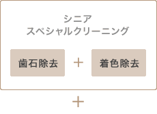 シニアスペシャルクリーニング　歯石除去＋着色除去