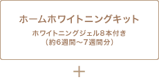 ホームホワイトニングキット　ホームホワイトニングジェル8本付き（約6週間～7週間分）